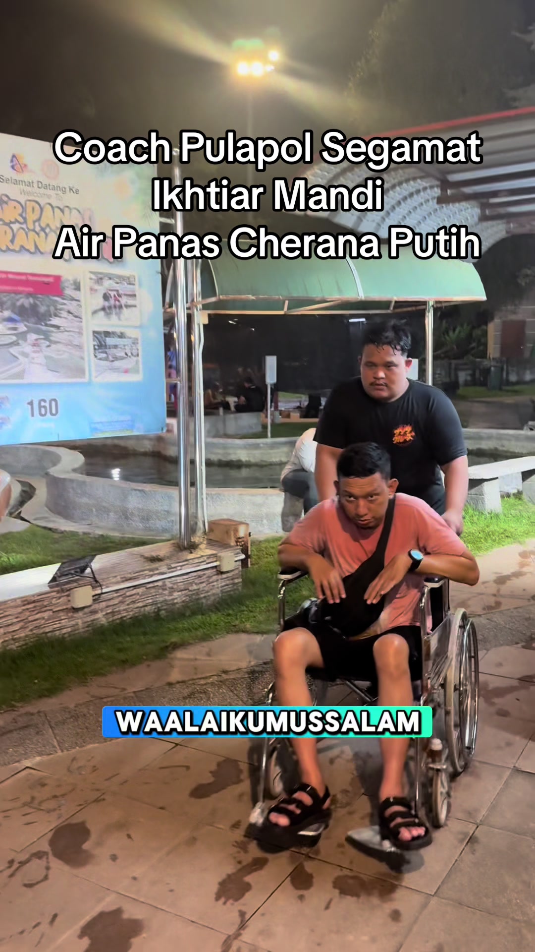 Tangkapan Skrin Video Sebenar: Coach PULAPOL Segamat Ikhtiar Mandi Air Panas